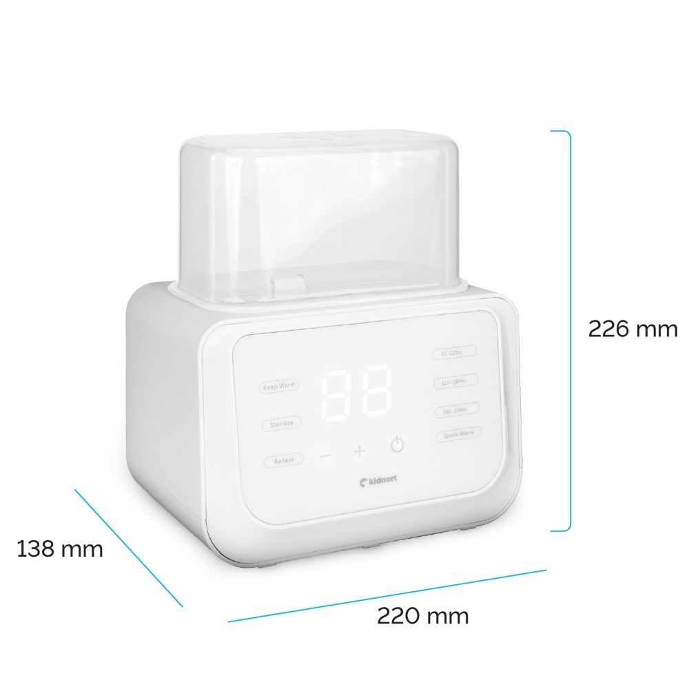 Kidnort θερμαντήρας Αποστειρωτής μπιμπερό 4 σε 1 Hap White (DE040347) Kidnort θερμαντήρας Αποστειρωτής μπιμπερό 4 σε 1 Hap White (DE040347)
