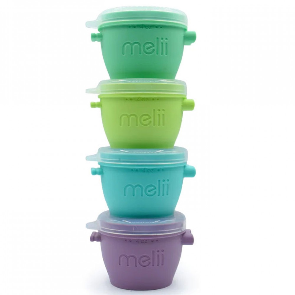 Melii Μικρά στοιβαζόμενα δοχεία φαγητού – Silicone Snap & Go Pods 4τεμ. 118ml, (MEL10450) Melii Μικρά στοιβαζόμενα δοχεία φαγητού – Silicone Snap & Go Pods 4τεμ. 118ml, (MEL10450)
