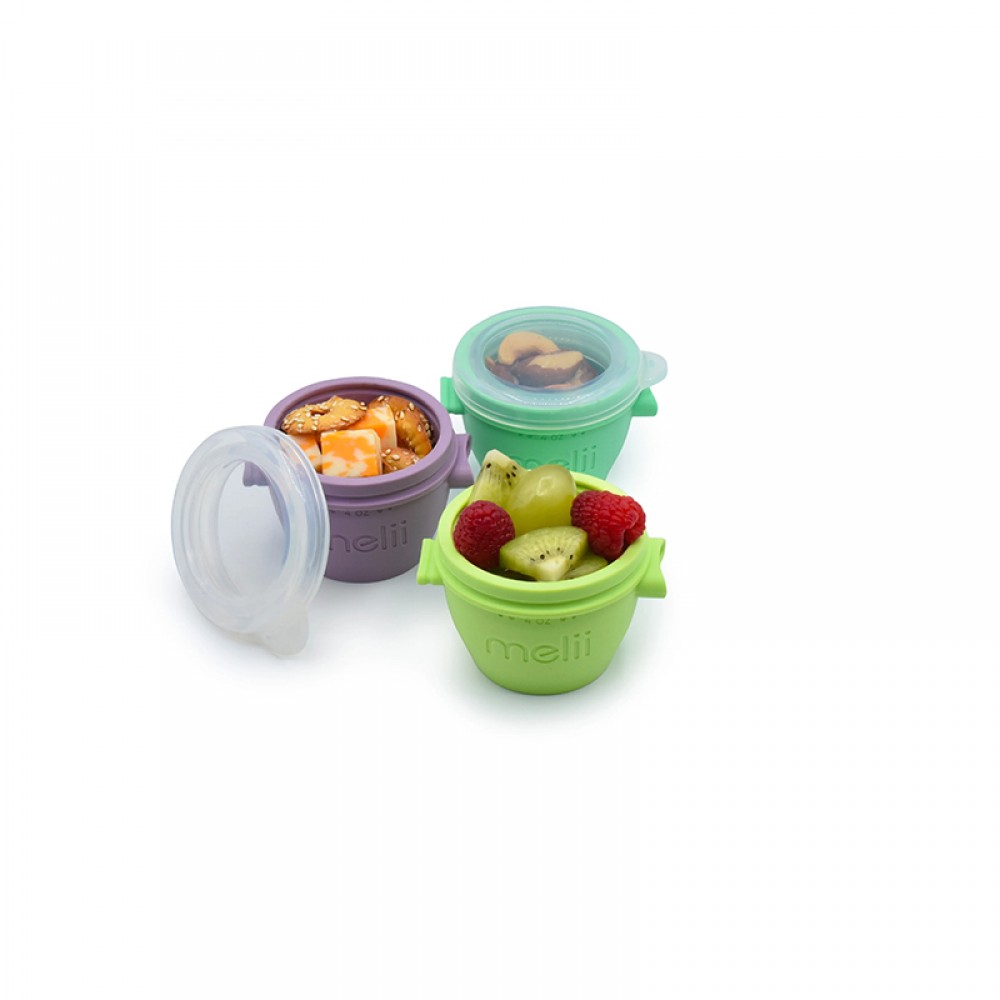 Melii Μικρά στοιβαζόμενα δοχεία φαγητού – Silicone Snap & Go Pods 4τεμ. 118ml, (MEL10450) Melii Μικρά στοιβαζόμενα δοχεία φαγητού – Silicone Snap & Go Pods 4τεμ. 118ml, (MEL10450)