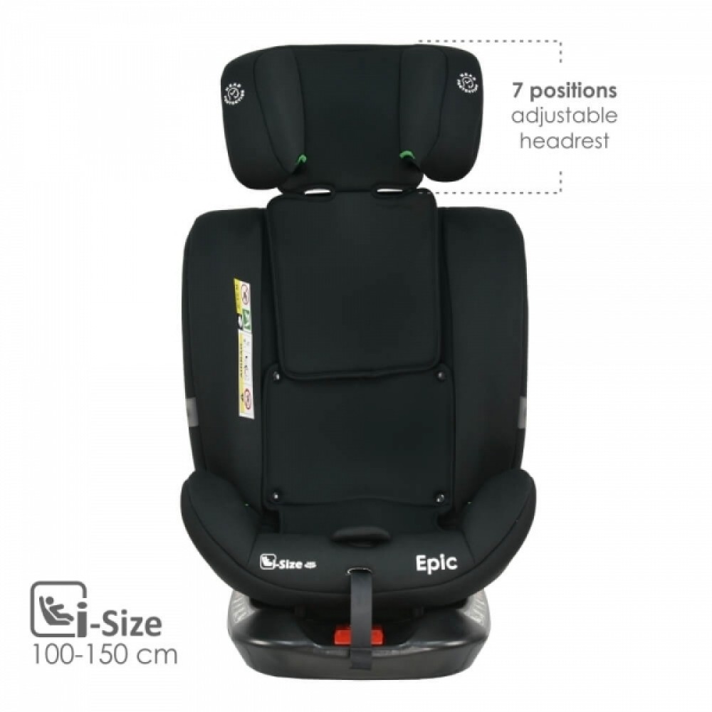 Bebestars Κάθισμα Αυτοκινήτου Epic Isofix i-Size 360° Black (921-188) Bebestars Κάθισμα Αυτοκινήτου Epic Isofix i-Size 360° Black (921-188)