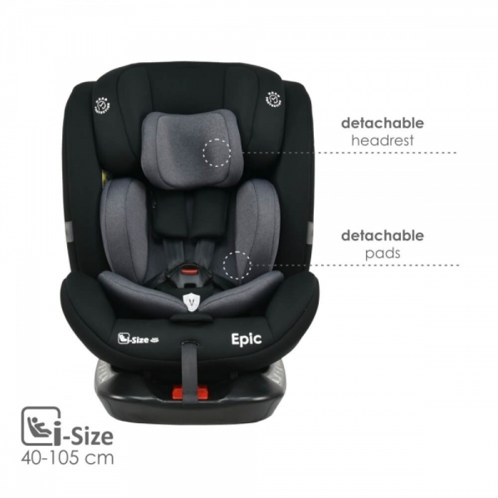 Bebestars Κάθισμα Αυτοκινήτου Epic Isofix i-Size 360° Black (921-188) Bebestars Κάθισμα Αυτοκινήτου Epic Isofix i-Size 360° Black (921-188)