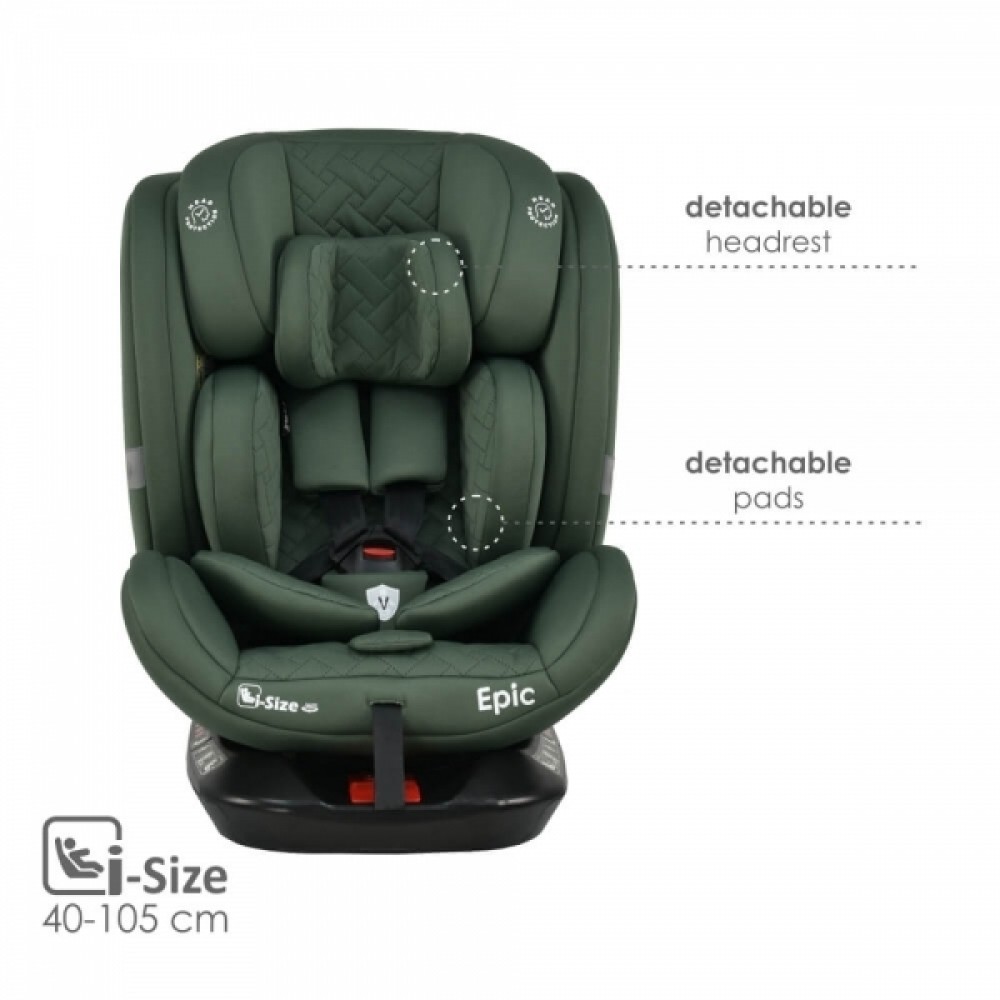 Bebestars Κάθισμα Αυτοκινήτου Epic Isofix i-Size 360° Green (921-176) Bebestars Κάθισμα Αυτοκινήτου Epic Isofix i-Size 360° Green (921-176)