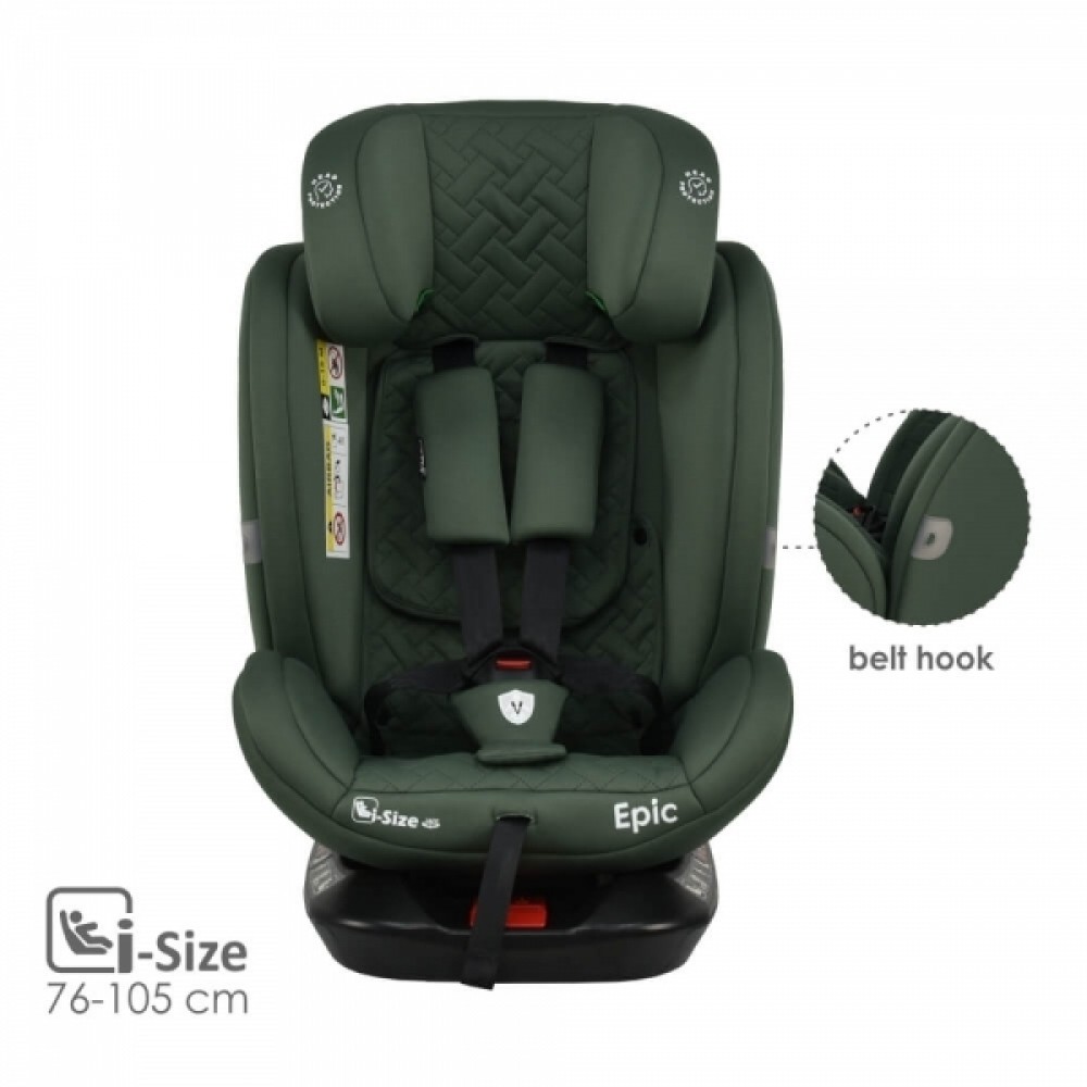 Bebestars Κάθισμα Αυτοκινήτου Epic Isofix i-Size 360° Green (921-176) Bebestars Κάθισμα Αυτοκινήτου Epic Isofix i-Size 360° Green (921-176)
