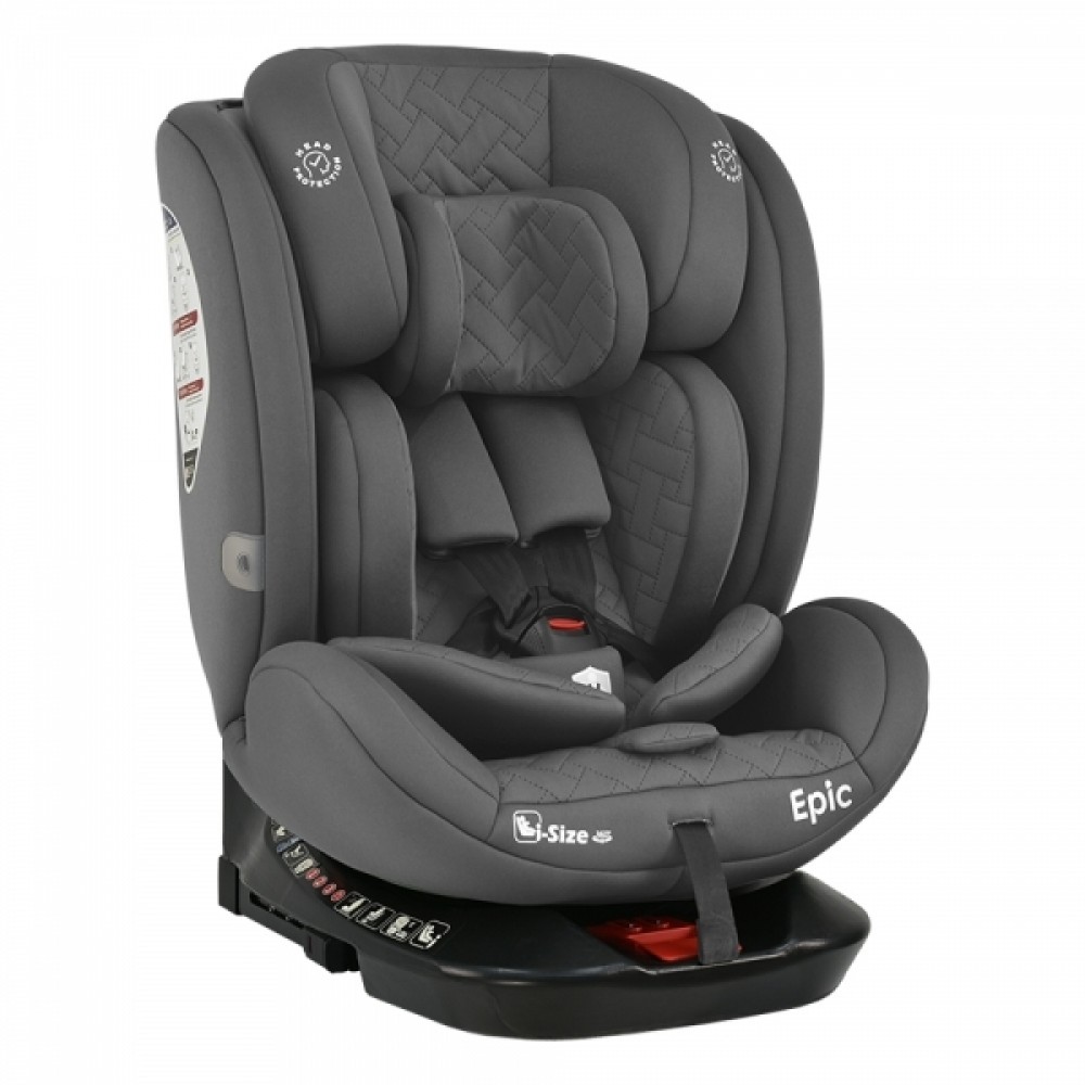 Bebestars Κάθισμα Αυτοκινήτου Epic Isofix i-Size 360° Grey (921-186) Bebestars Κάθισμα Αυτοκινήτου Epic Isofix i-Size 360° Grey (921-186)