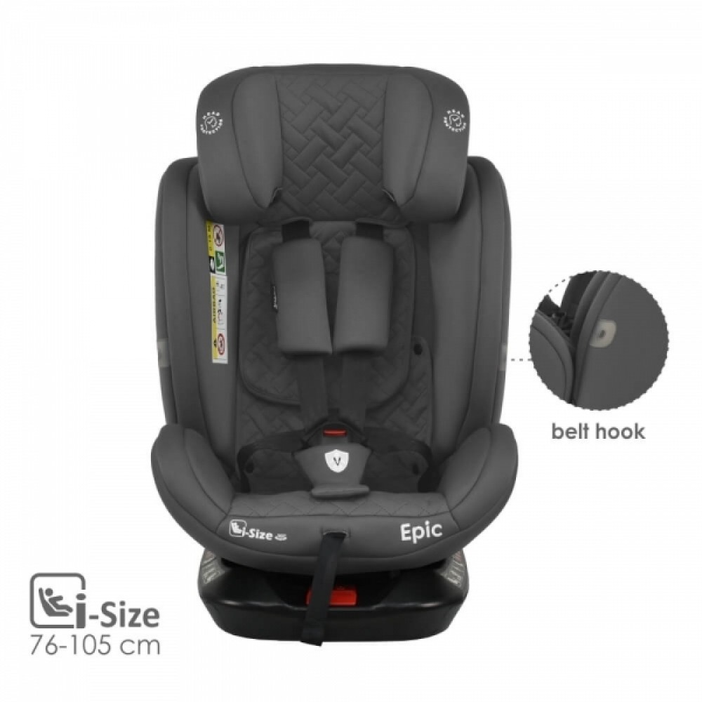 Bebestars Κάθισμα Αυτοκινήτου Epic Isofix i-Size 360° Grey (921-186) Bebestars Κάθισμα Αυτοκινήτου Epic Isofix i-Size 360° Grey (921-186)