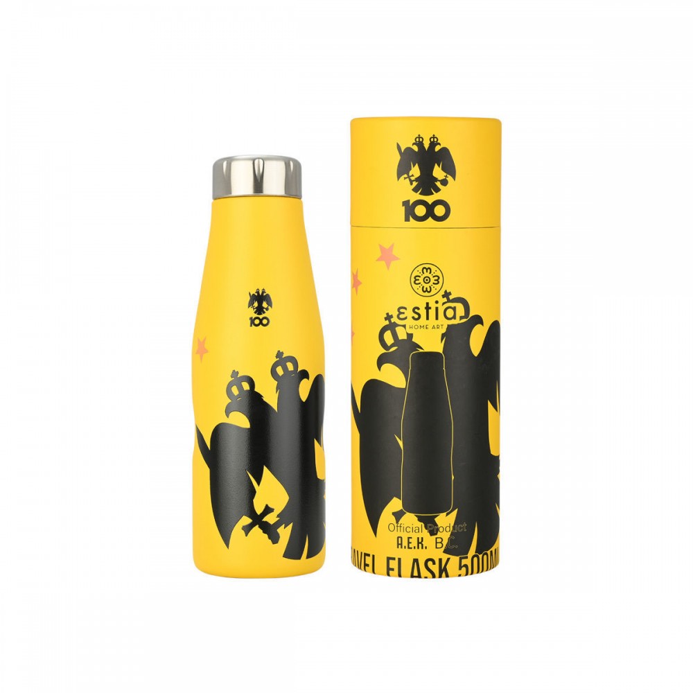 Estia Μπουκάλι Θερμός Travel Flask ΑΕΚ 500ml  (00-27216)