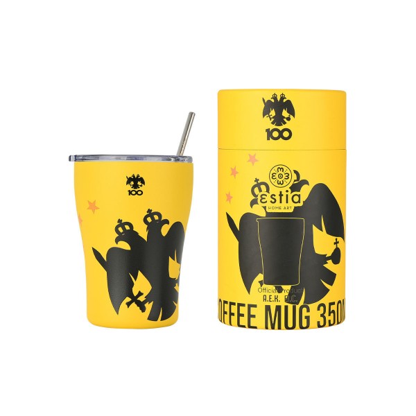 Estia Μπουκάλι Θερμός Coffee Mug  ΑΕΚ 350ml  (00-27278) Estia Μπουκάλι Θερμός Coffee Mug  ΑΕΚ 350ml  (00-27278)