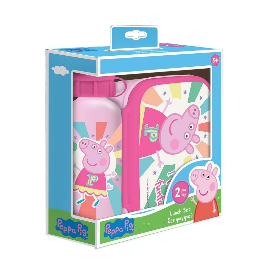 Must Σετ Φαγητού Peppa Pig περιέχει 1 φαγητοδοχείο και 1 παγούρι αλουμινίου (000482830) Must Σετ Φαγητού Peppa Pig περιέχει 1 φαγητοδοχείο και 1 παγούρι αλουμινίου (000482830)