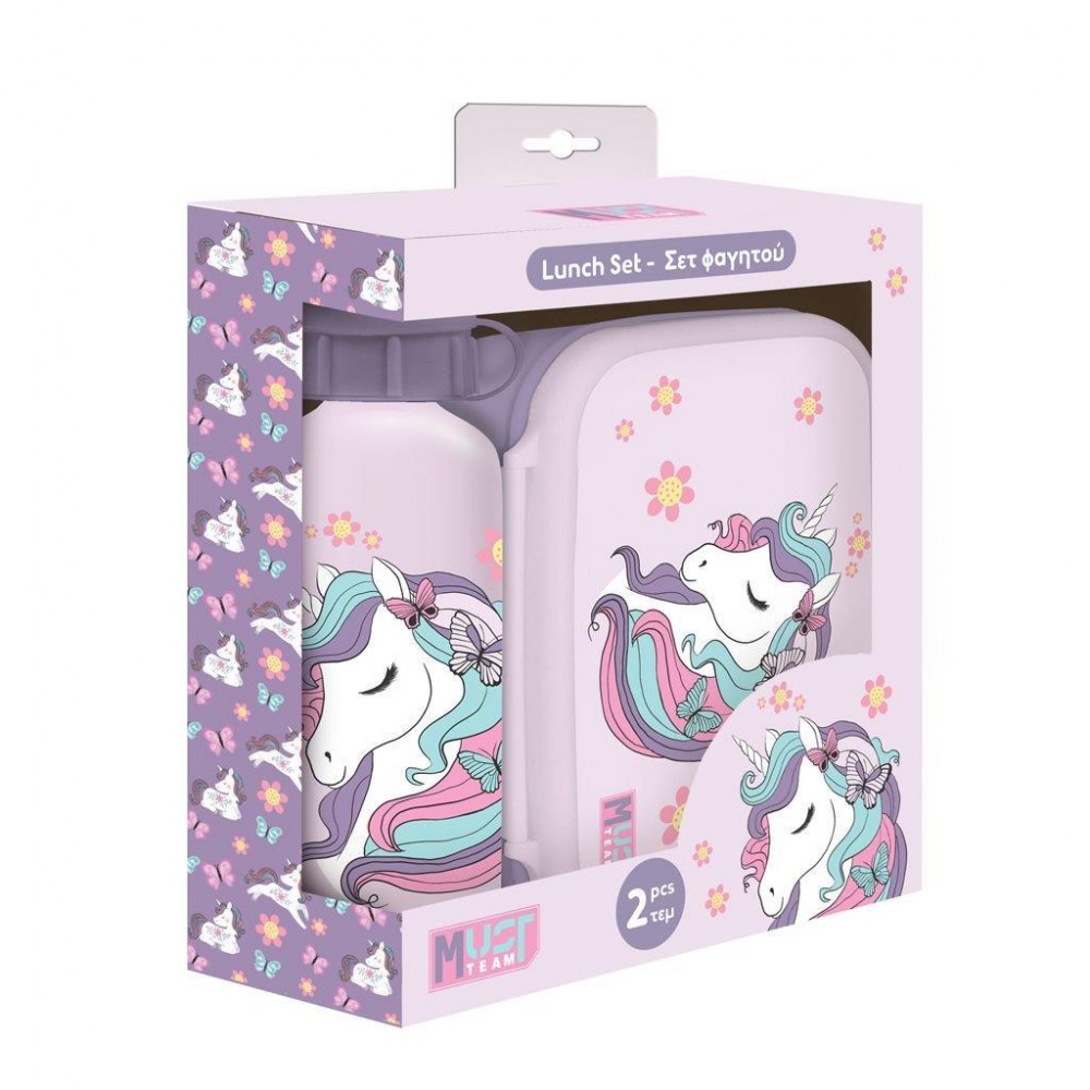 Must Σετ Φαγητού Lovely Unicorn περιέχει 1 φαγητοδοχείο και 1 παγούρι αλουμινίου (000586459) Must Σετ Φαγητού Lovely Unicorn περιέχει 1 φαγητοδοχείο και 1 παγούρι αλουμινίου (000586459)