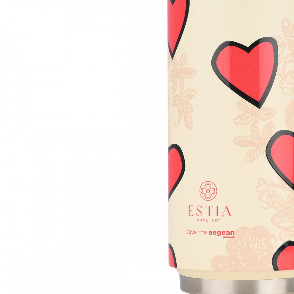 Estia θερμός Travel Cup Save The Aegean 500ml Tender Lace (01-31329) Estia θερμός Travel Cup Save The Aegean 500ml Tender Lace (01-31329)