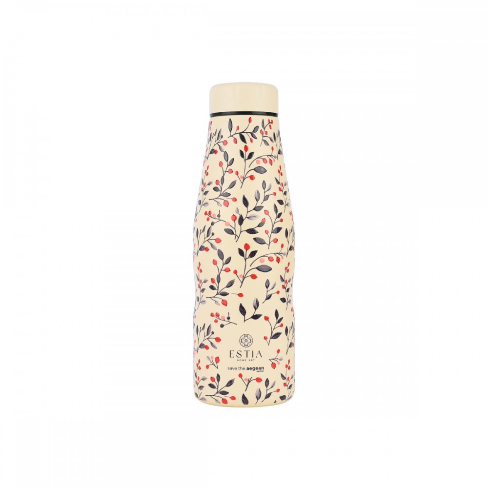 Estia θερμός Travel Flask Save The Aegean 500ml Bloom Beige (01-31558) Estia θερμός Travel Flask Save The Aegean 500ml Bloom Beige (01-31558)