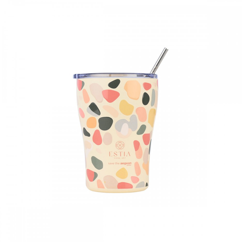 Estia θερμός Coffee Mug 350ml Hue Bebbles (01-31718) Estia θερμός Coffee Mug 350ml Hue Bebbles (01-31718)
