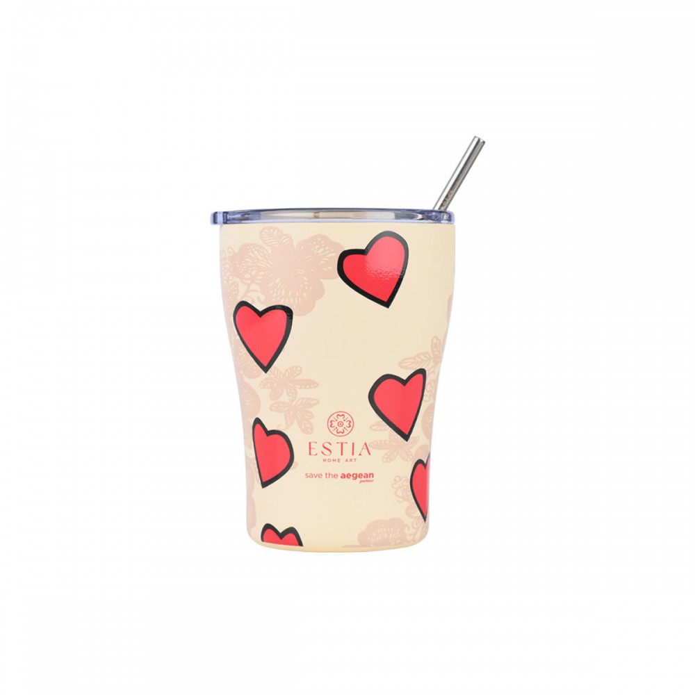 Estia θερμός Coffee Mugs 350ml Tender Lace ( 01-31817) Estia θερμός Coffee Mugs 350ml Tender Lace ( 01-31817)