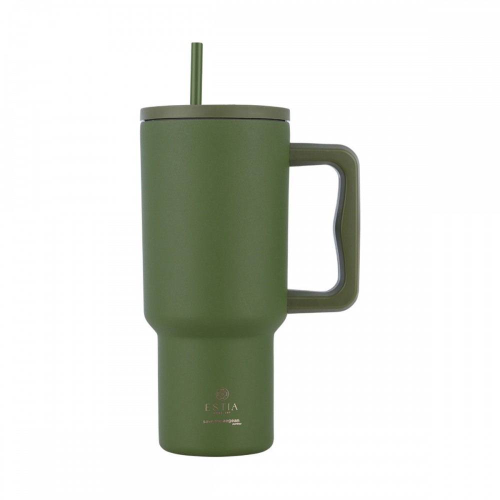  Estia θερμός Straw Tumbler XL Save The Aegean 900ml Forest Spirit (01-32104)