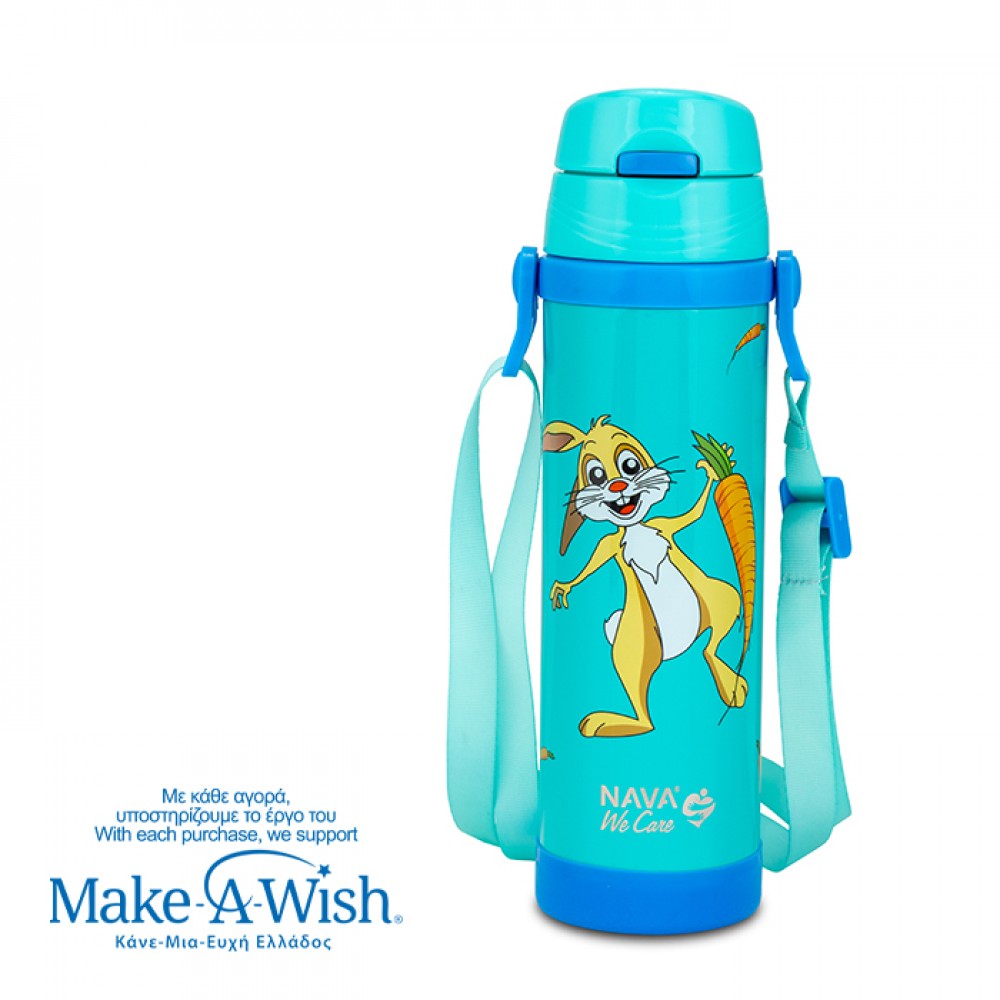 Nava Παγούρι θερμός ανοξείδωτο "We Care", Rabbit 500ml (10-001-020)