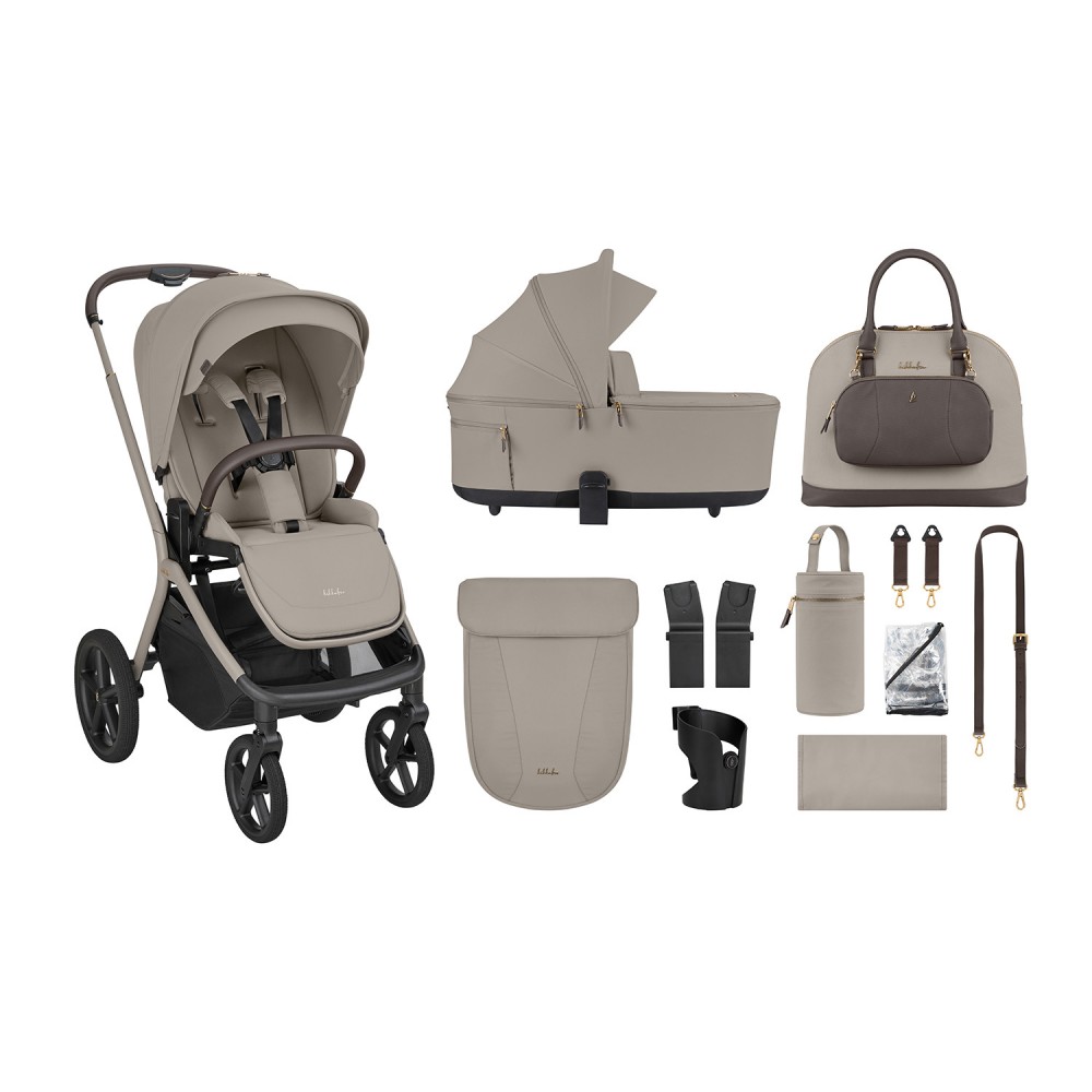 Kikkaboo Goya 5-1 σύστημα μεταφοράς platinum (καρότσι, πορτ μπεμπέ, κάθισμα 40-87, κάθισμα 40-105, βάση isofix) Champagne (10010201695) 