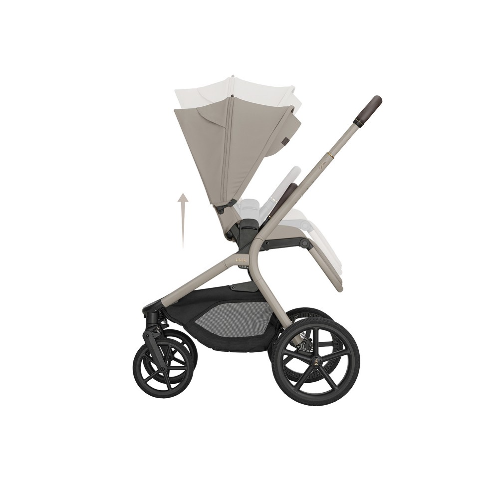 Kikkaboo Goya 5-1 σύστημα μεταφοράς platinum (καρότσι, πορτ μπεμπέ, κάθισμα 40-87, κάθισμα 40-105, βάση isofix) Champagne (10010201695) 