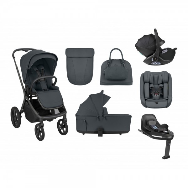 Kikkaboo Goya 5-1 σύστημα μεταφοράς platinum (καρότσι, πορτ μπεμπέ, κάθισμα 40-87, κάθισμα 40-105, βάση isofix) Graphite (10010201715)