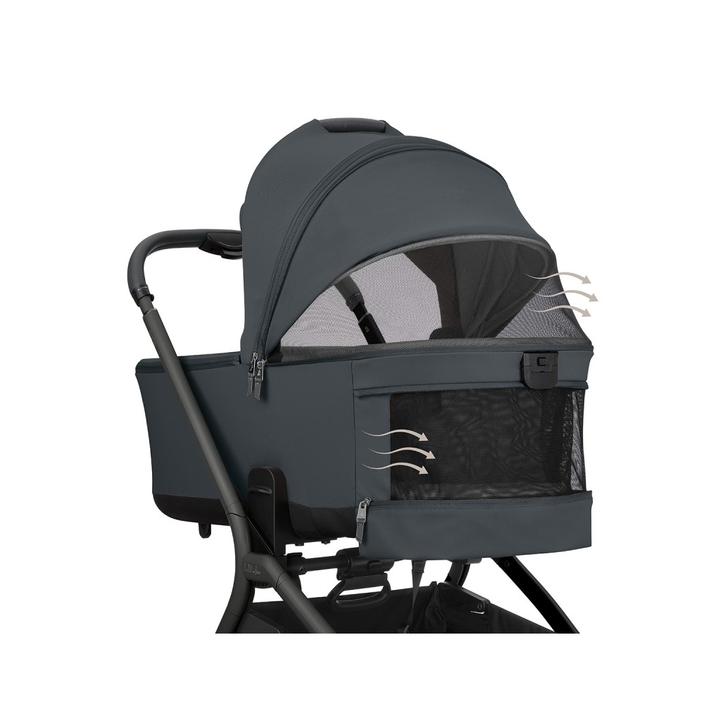 Kikkaboo Goya 5-1 σύστημα μεταφοράς platinum (καρότσι, πορτ μπεμπέ, κάθισμα 40-87, κάθισμα 40-105, βάση isofix) Graphite (10010201715)