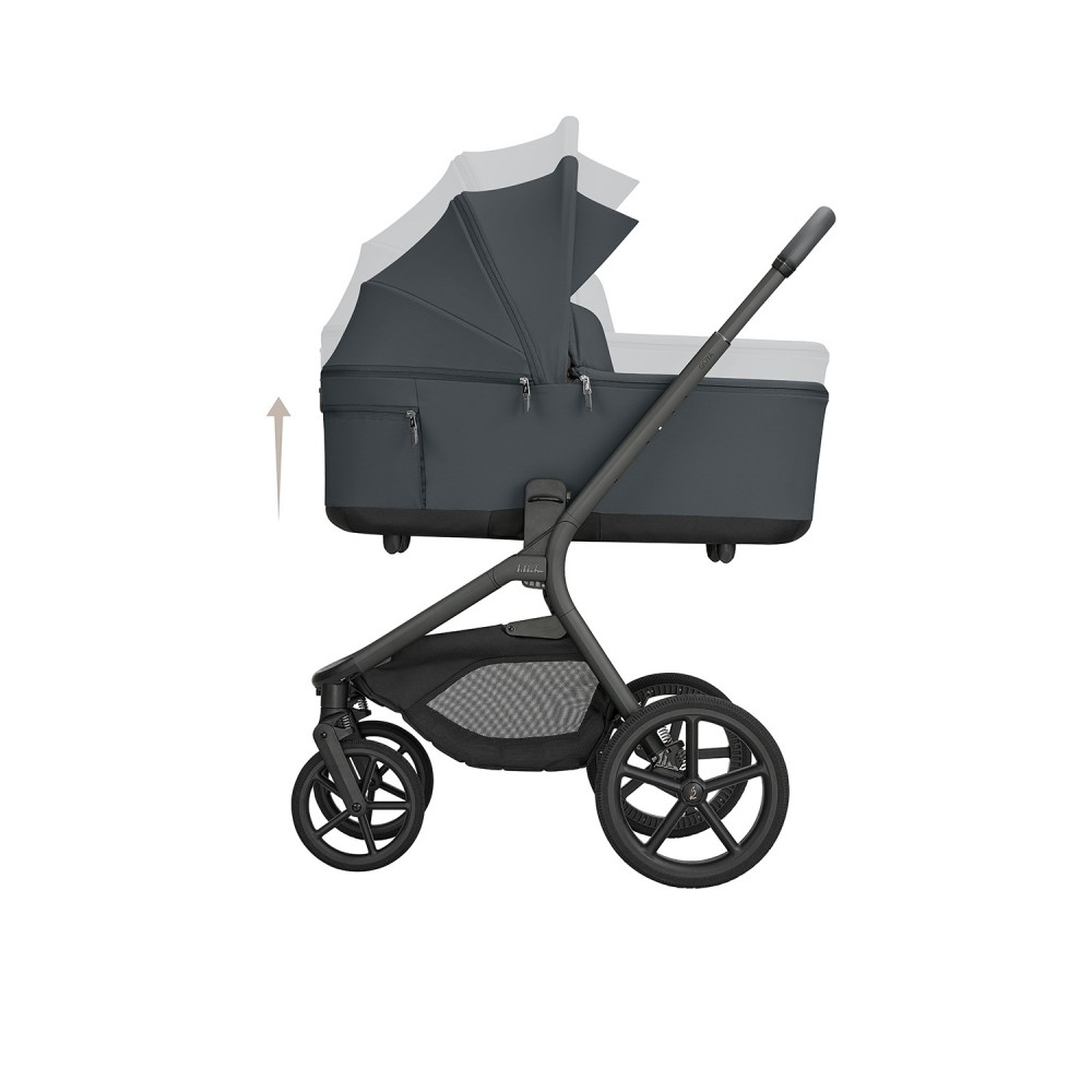 Kikkaboo Goya 5-1 σύστημα μεταφοράς platinum (καρότσι, πορτ μπεμπέ, κάθισμα 40-87, κάθισμα 40-105, βάση isofix) Graphite (10010201715)