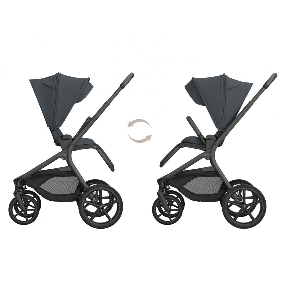 Kikkaboo Goya 5-1 σύστημα μεταφοράς platinum (καρότσι, πορτ μπεμπέ, κάθισμα 40-87, κάθισμα 40-105, βάση isofix) Graphite (10010201715)