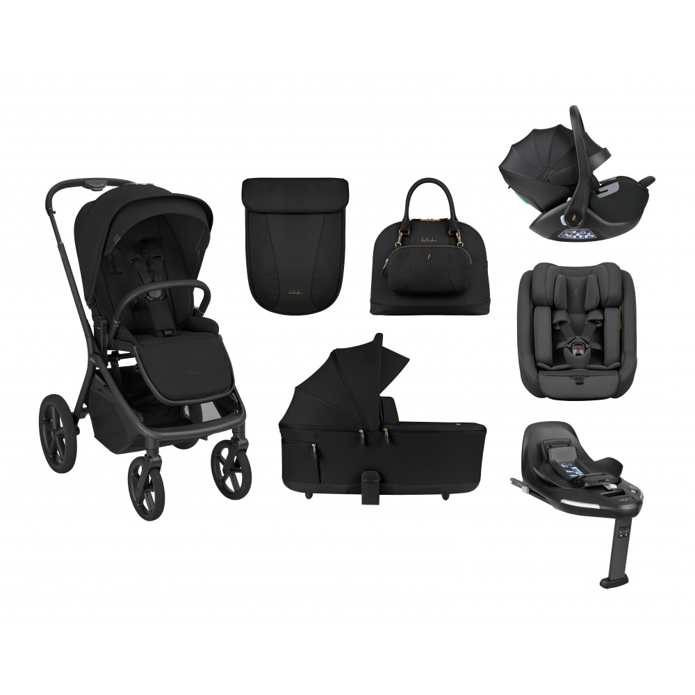Kikkaboo Goya 5-1 σύστημα μεταφοράς platinum (καρότσι, πορτ μπεμπέ, κάθισμα 40-87, κάθισμα 40-105, βάση isofix) Noir (10010201745)