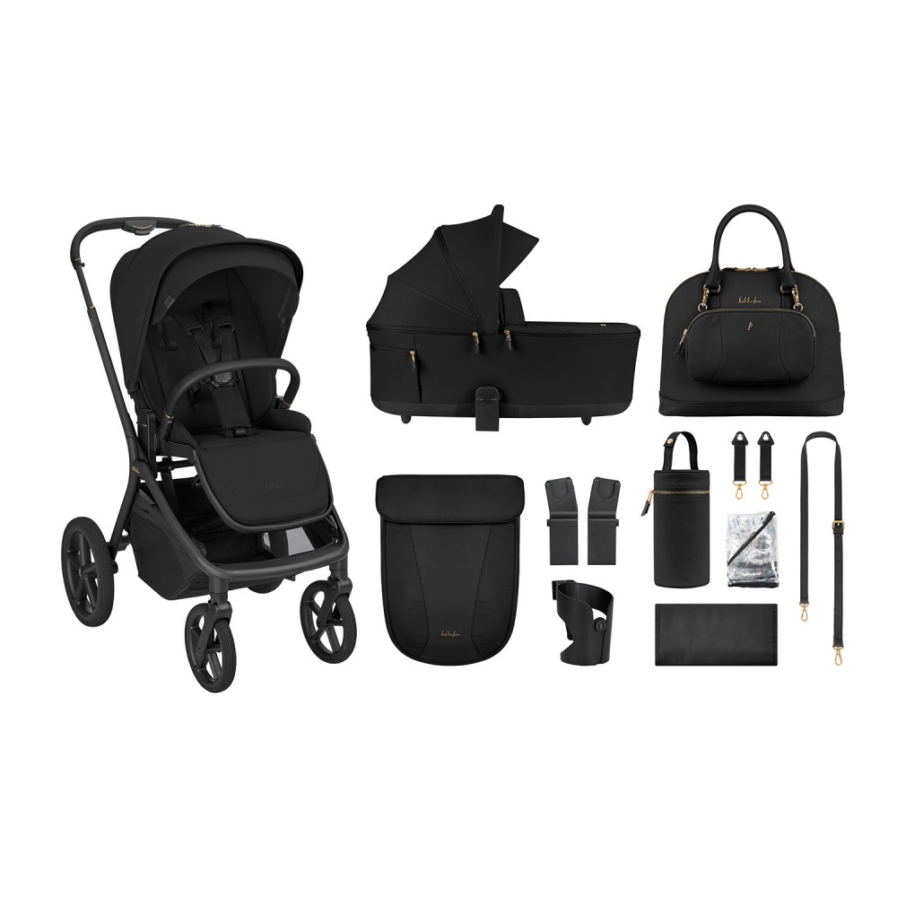 Kikkaboo Goya 5-1 σύστημα μεταφοράς platinum (καρότσι, πορτ μπεμπέ, κάθισμα 40-87, κάθισμα 40-105, βάση isofix) Noir (10010201745)