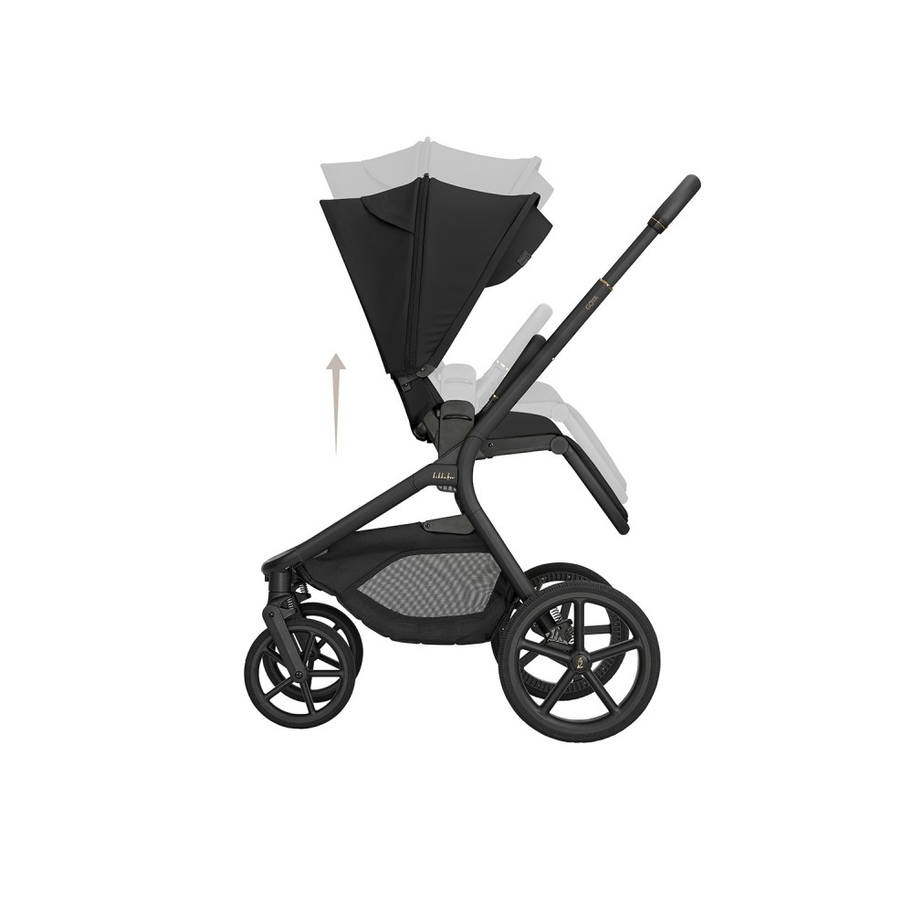 Kikkaboo Goya 5-1 σύστημα μεταφοράς platinum (καρότσι, πορτ μπεμπέ, κάθισμα 40-87, κάθισμα 40-105, βάση isofix) Noir (10010201745)