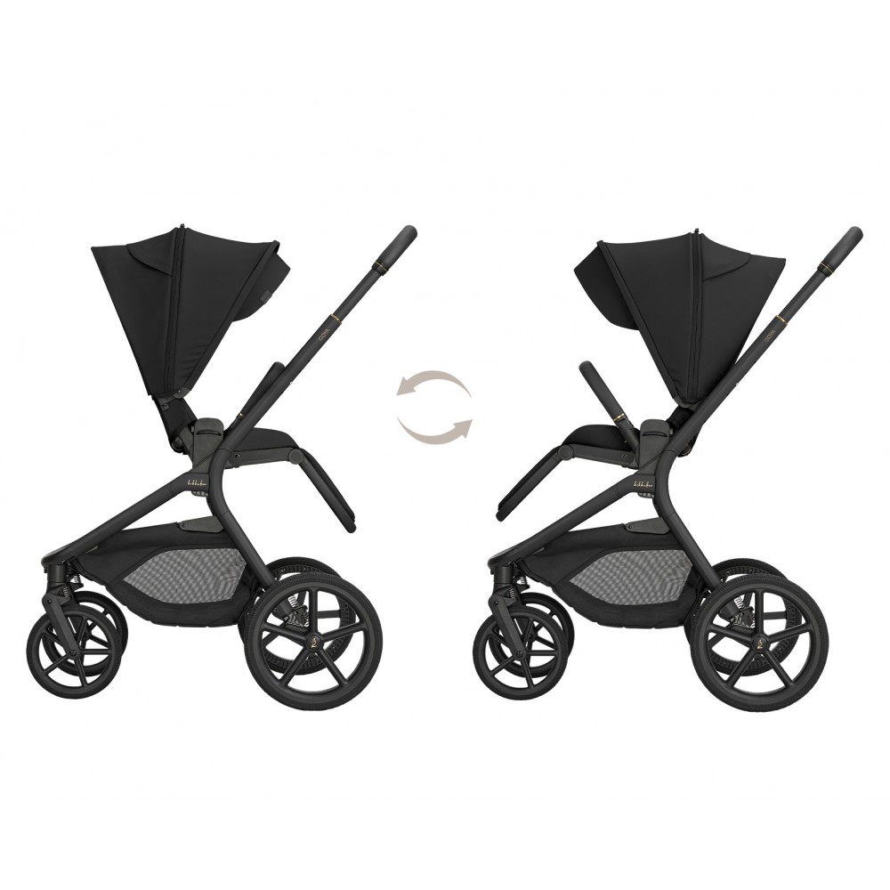 Kikkaboo Goya 5-1 σύστημα μεταφοράς platinum (καρότσι, πορτ μπεμπέ, κάθισμα 40-87, κάθισμα 40-105, βάση isofix) Noir (10010201745)