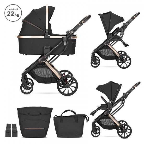 Lorelli Bertoni Σύστημα Mετακίνησης 3 σε 1 Glory Black (10021822501) Lorelli Bertoni Σύστημα Mετακίνησης 3 σε 1 Glory Black (10021822501)