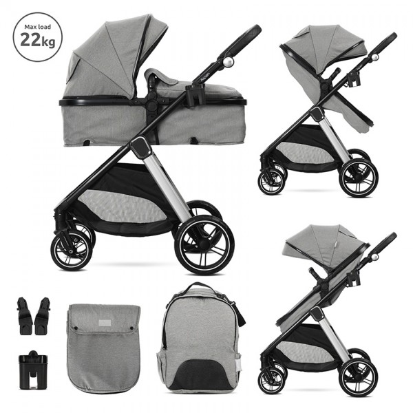 Lorelli Σύστημα Μετακίνησης  2 σε 1 Aspen Grey (10022062506) Lorelli Σύστημα Μετακίνησης  2 σε 1 Aspen Grey (10022062506)