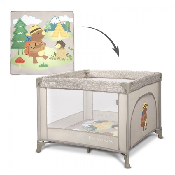 Lorelli Παρκοκρέβατο Τετράγωνο Play N Relax Beige Camping 100x100cm (10080682419) Lorelli Παρκοκρέβατο Τετράγωνο Play N Relax Beige Camping 100x100cm (10080682419)