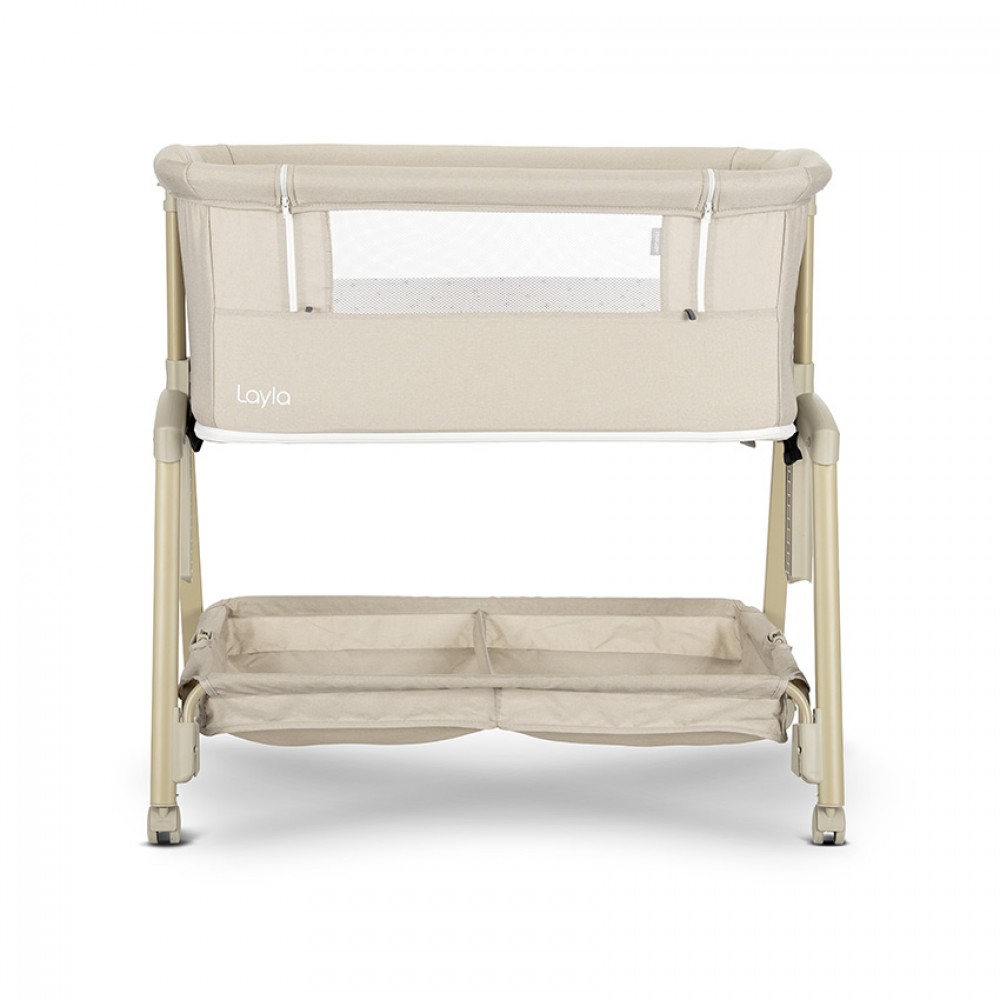 Lorelli Bertoni  Λίκνο Layla 2 Σε 1 που μετατρέπεται σε Παρκοκρέβατο Beige (10080742607)