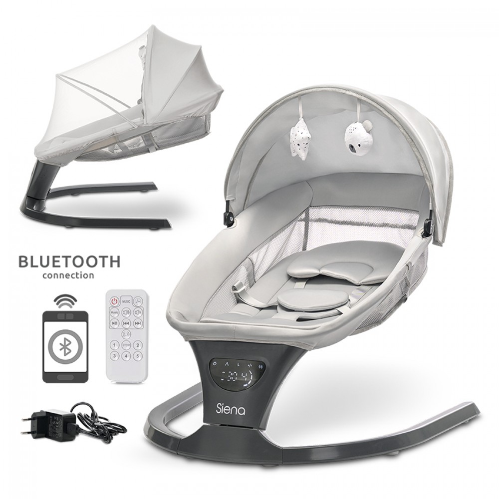 Cangaroo  Ηλεκτρική Ρηλάξ-Κούνια Siena Light Grey (10090110001) Cangaroo  Ηλεκτρική Ρηλάξ-Κούνια Siena Light Grey (10090110001)