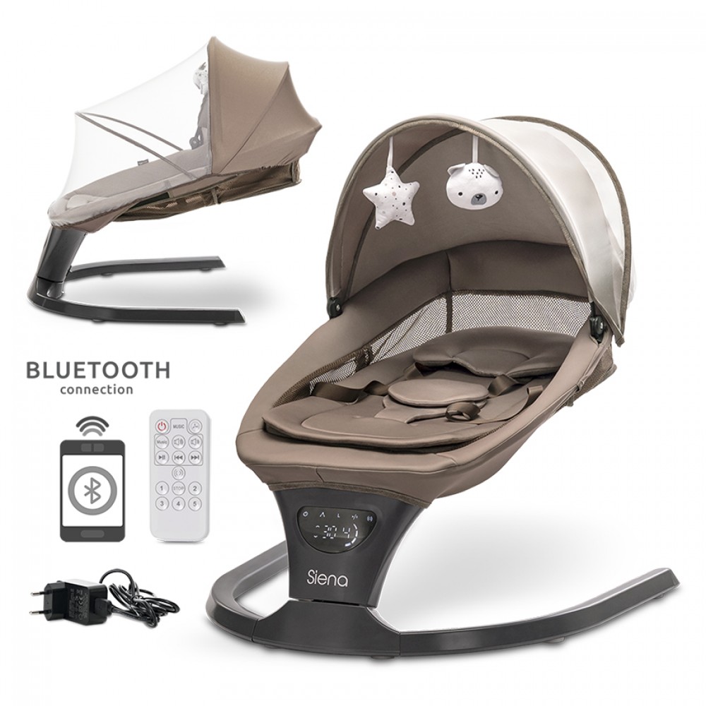 Cangaroo  Ηλεκτρική Ρηλάξ-Κούνια Siena Mocha (10090110003) Cangaroo  Ηλεκτρική Ρηλάξ-Κούνια Siena Mocha (10090110003)
