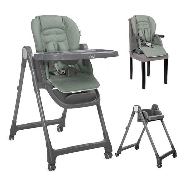 Lorelli Καρέκλα Φαγητού Chef 3 in 1 Green Leather (10100522504) Lorelli Καρέκλα Φαγητού Chef 3 in 1 Green Leather (10100522504)