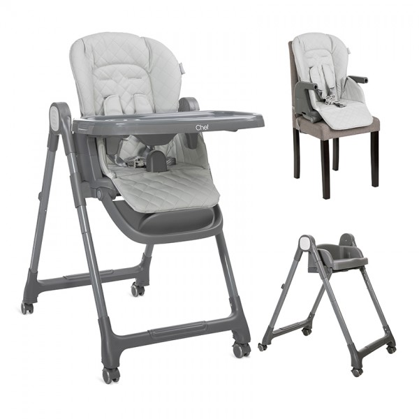 Lorelli Καρέκλα Φαγητού Chef 3 in 1 Grey Leather (10100522506) Lorelli Καρέκλα Φαγητού Chef 3 in 1 Grey Leather (10100522506)