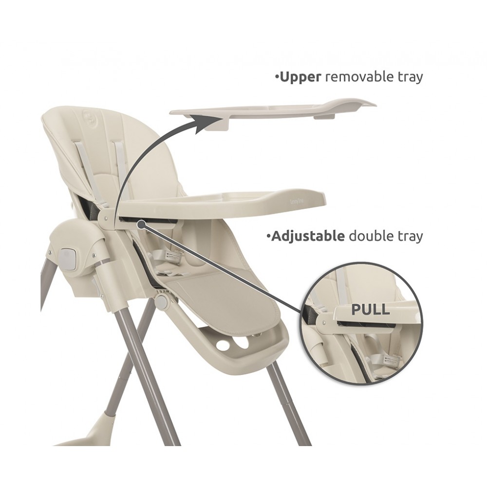 Lorelli Καρεκλάκι Φαγητού Tummy Time Grey (10100602506)