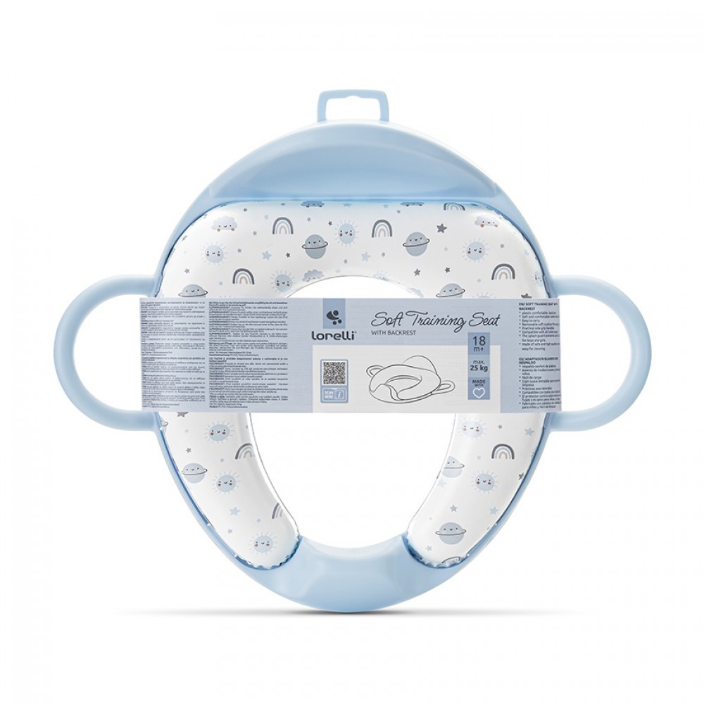 Lorelli Bertoni Εκπαιδευτικό Ανατομικό Mαλακό Κάθισμα Τουαλέτας  Planets Blue (10130702601)