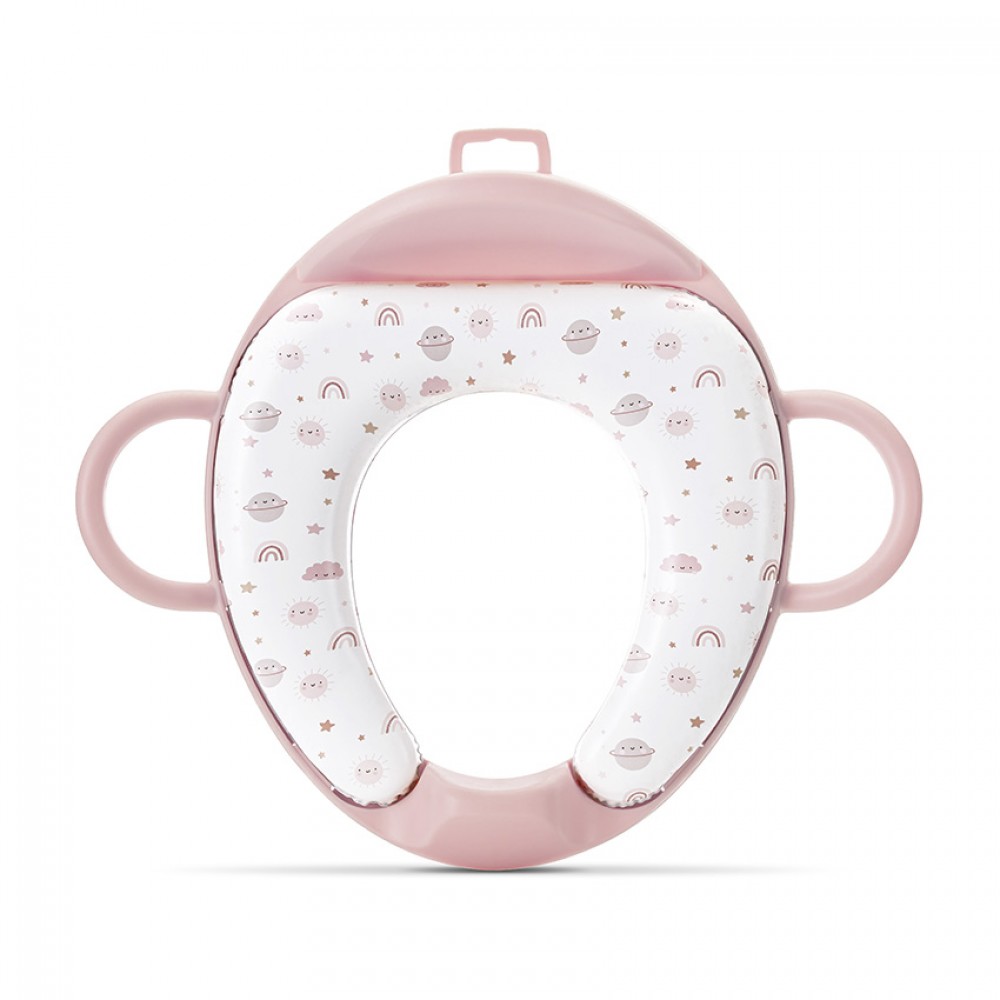 Lorelli Bertoni Εκπαιδευτικό Ανατομικό Mαλακό Κάθισμα Τουαλέτας  Planets Pink (10130702603)