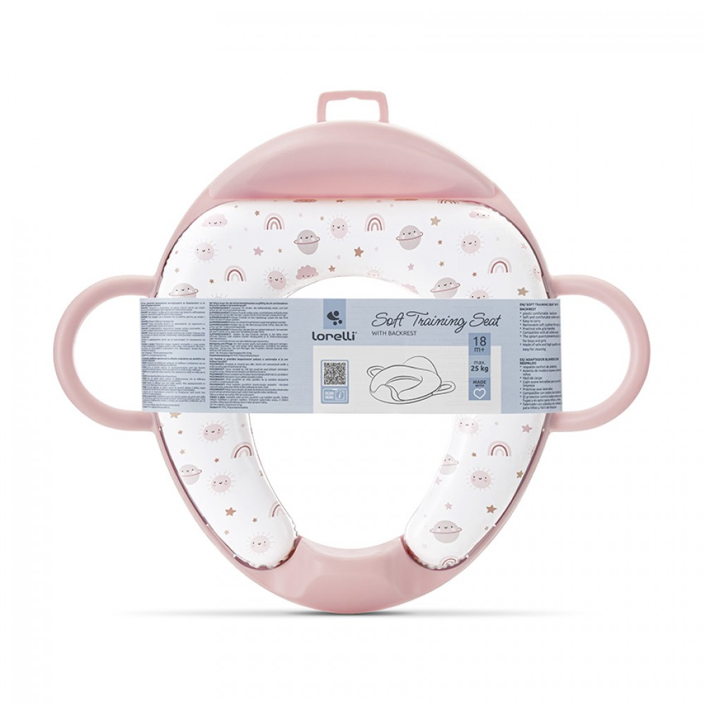 Lorelli Bertoni Εκπαιδευτικό Ανατομικό Mαλακό Κάθισμα Τουαλέτας  Planets Pink (10130702603)