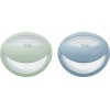 Nuk Πιπίλες Σιλικόνης Mommy Feel για 0-6 μηνών με Θήκη Green & Blue 2τμχ (10175338)