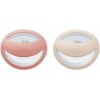 Nuk Πιπίλες Σιλικόνης Mommy Feel για 0-6 μηνών με Θήκη Beige & Red 2τμχ (10175339)