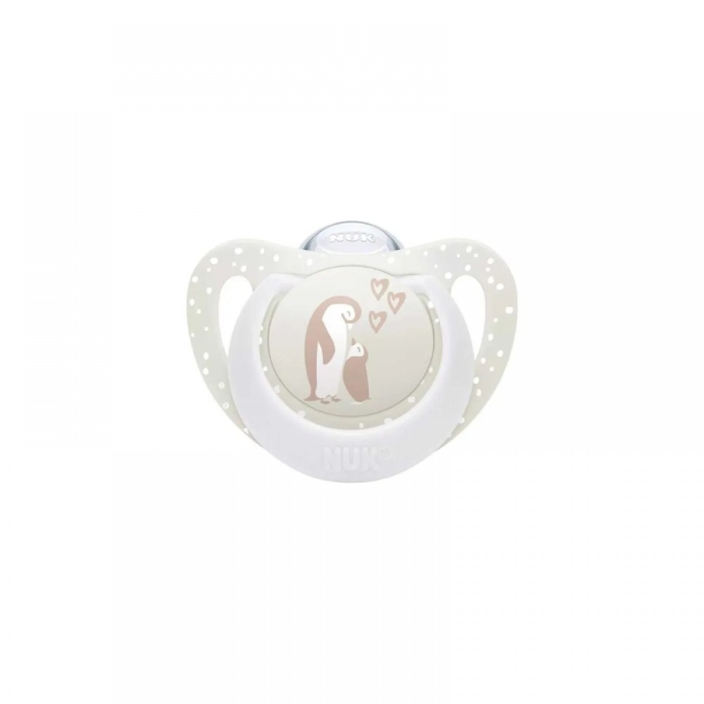 NUK First Choice Πιπίλα Σιλικόνης 0-6m, Penguine (10175384)