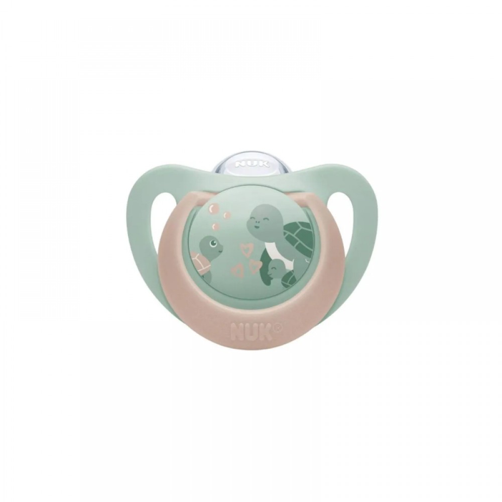 NUK First Choice Πιπίλα Σιλικόνης 6-18m, Turtle (10176371)