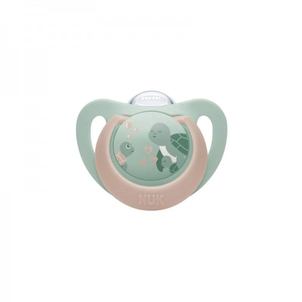 NUK First Choice Πιπίλα Σιλικόνης 6-18m, Turtle (10176371)