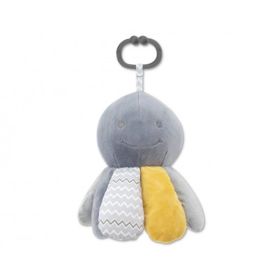 Lorelli Κρεμαστό Λούτρινο Παιχνίδι Κούνιας-Καροτσιού Octopus Natural Grey (10191650004)