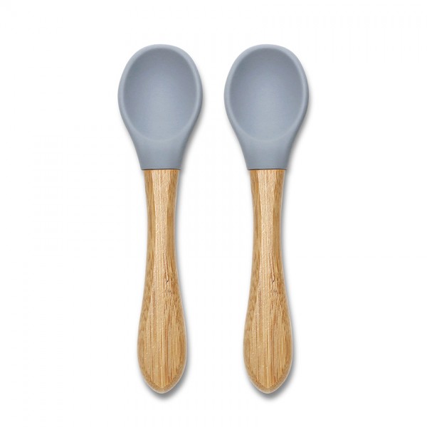 Lorelli Σετ Κουτάλια Σιλικόνης Με Μπαμπού 2Τμχ. Natural Grey (10230680003) Lorelli Σετ Κουτάλια Σιλικόνης Με Μπαμπού 2Τμχ. Natural Grey (10230680003)