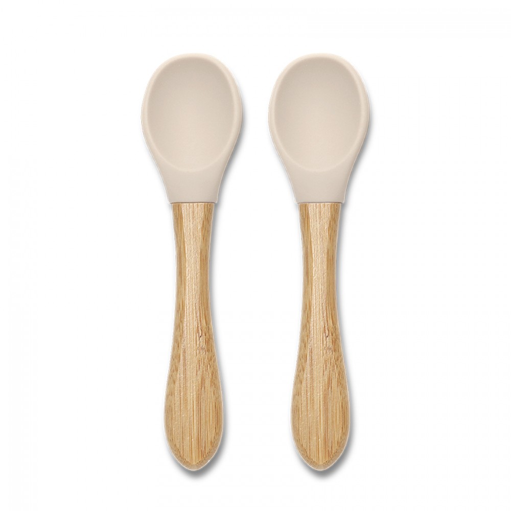 Lorelli Σετ Κουτάλια Σιλικόνης Με Μπαμπού 2Τμχ. Natural Beige (10230680005) Lorelli Σετ Κουτάλια Σιλικόνης Με Μπαμπού 2Τμχ. Natural Beige (10230680005)