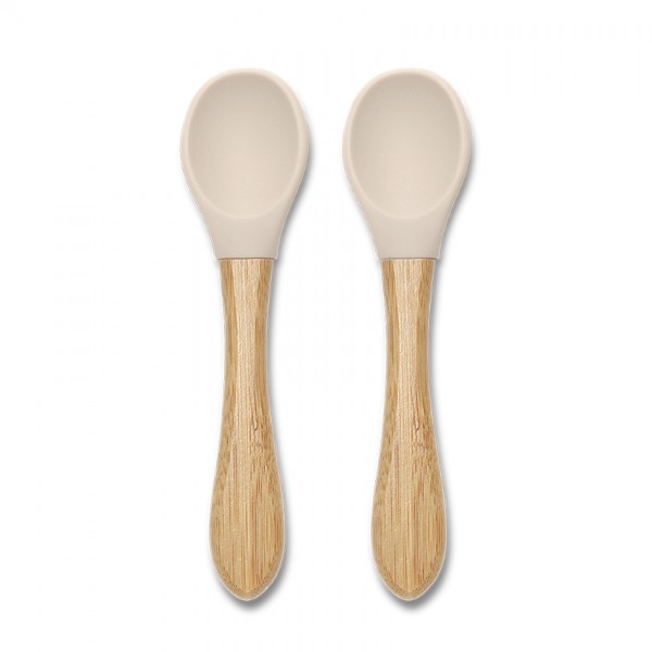 Lorelli Σετ Κουτάλια Σιλικόνης Με Μπαμπού 2Τμχ. Natural Beige (10230680005) Lorelli Σετ Κουτάλια Σιλικόνης Με Μπαμπού 2Τμχ. Natural Beige (10230680005)